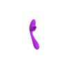 Stimulateur Clitoridien avec langue & Vibromasseur Point G 2-en-1 DISA Violet Cœur Ardent